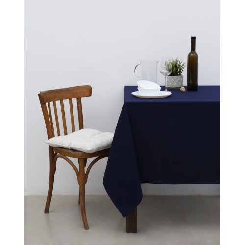 Μονόχρωμο τραπεζομάντηλο Monaco 6 ατόμων (135x175cm) Blue Black