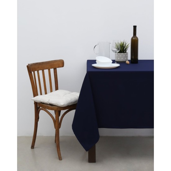 Μονόχρωμο τραπεζομάντηλο Monaco 6 ατόμων (135x175cm) Blue Black