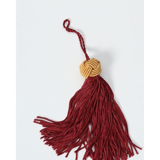 Διακοσμητικά Φουντάκια Σετ 4 τεμ One Size (8x2cm) Μπορντώ