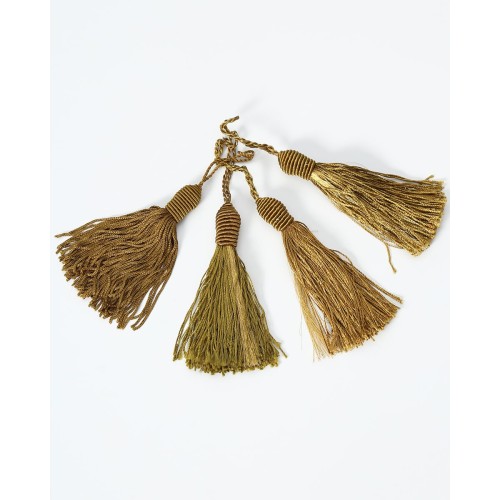 Διακοσμητικά Φουντάκια Σετ 4 τεμ One Size (8x2cm) Χρυσό