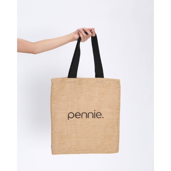 Οικολογική Tote Bag Φυσική Γιούτα Anabella 40x45cm Μπεζ