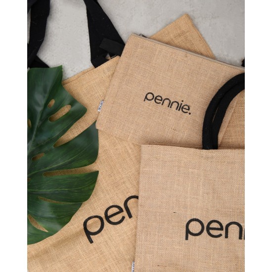 Οικολογική Tote Bag Φυσική Γιούτα Anabella 40x45cm Μπεζ