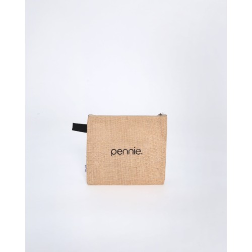 Οικολογικό Νεσεσέρ από Φυσική Γιούτα Anabella 25x20cm Μπεζ