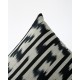 Διακοσμητική Μαξιλαροθήκη Αργαλειού Boho Ikat 35x60cm Μαύρο