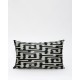 Διακοσμητική Μαξιλαροθήκη Αργαλειού Boho Ikat 35x60cm Μαύρο