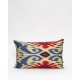 Διακοσμητική Μαξιλαροθήκη Αργαλειού Boho Ikat 35x60cm Μπλε