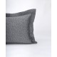 Ζακάρ Oxford Μαξιλαροθήκη Γεωμετρικό Pattern Augerinos 50x70 5cm Ανθρακί Ζακάρ Oxford Μαξιλαροθήκη Γεωμετρικό Pattern Augerinos 50x70 5cm Ανθρακί