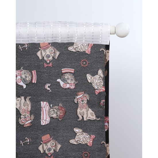 Έτοιμη Ραμμένη Κουρτίνα Woof Παραθύρου (140x160cm) Έτοιμη Ραμμένη Κουρτίνα Woof Παραθύρου (140x160cm)