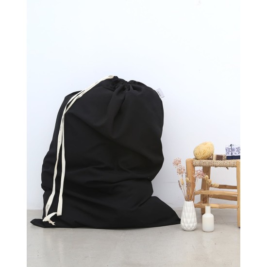 Σάκος Απλύτων με Κορδόνι Monaco 80x120cm Μαύρο Σάκος Απλύτων με Κορδόνι Monaco 80x120cm Μαύρο