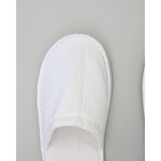Πικέ Κλειστές Παντόφλες Slipper One Size Άσπρο Πικέ Κλειστές Παντόφλες Slipper One Size Άσπρο