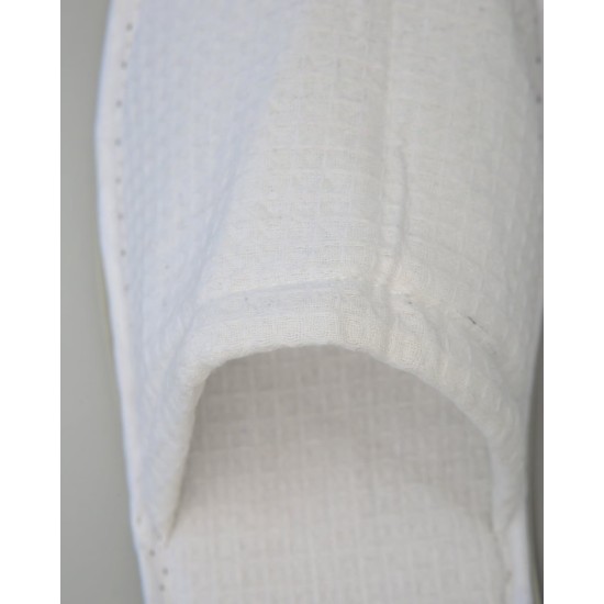 Πικέ Κλειστές Παντόφλες Slipper One Size Άσπρο Πικέ Κλειστές Παντόφλες Slipper One Size Άσπρο