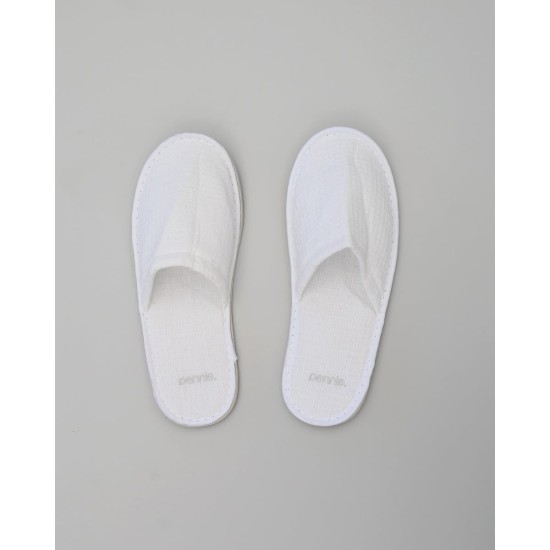 Πικέ Κλειστές Παντόφλες Slipper One Size Άσπρο Πικέ Κλειστές Παντόφλες Slipper One Size Άσπρο