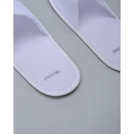 Πετσετέ Ανοιχτές Μπροστά Παντόφλες Slipper One Size Άσπρο Πετσετέ Ανοιχτές Μπροστά Παντόφλες Slipper One Size Άσπρο