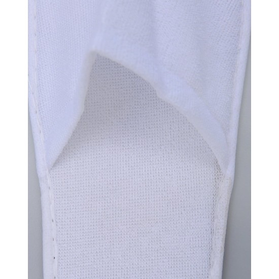 Πετσετέ Ανοιχτές Μπροστά Παντόφλες Slipper One Size Άσπρο Πετσετέ Ανοιχτές Μπροστά Παντόφλες Slipper One Size Άσπρο