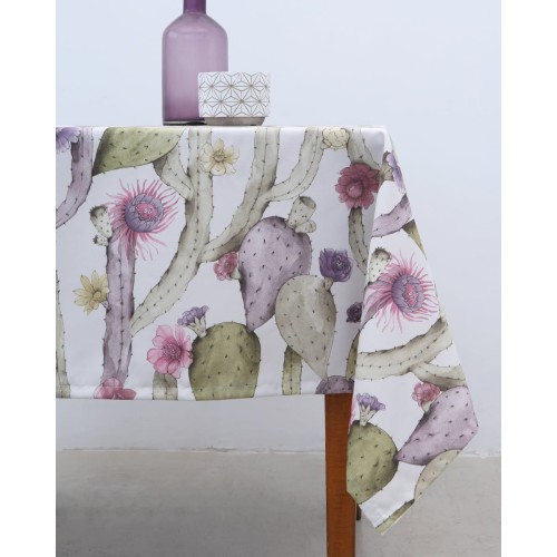 Αλέκιαστο Τραπεζομάντηλο Mexican Cactus 6 ατόμων (155x175cm) Αλέκιαστο Τραπεζομάντηλο Mexican Cactus 6 ατόμων (155x175cm)