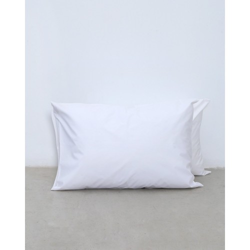 Ξενοδοχειακή Απλή Μαξιλαροθήκη Oscar 50x70cm Άσπρο