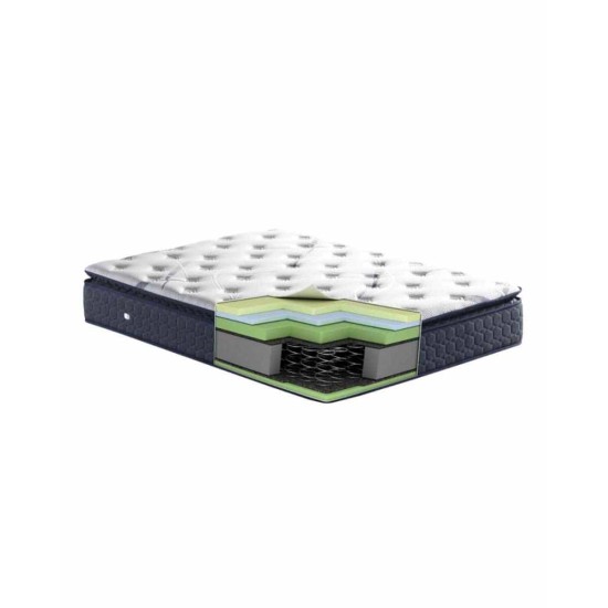 Στρώμα με Ενσωματωμένο Ανώστρωμα Memory Foam Prince Μονή (90x200 33cm) Άσπρο