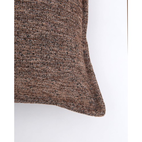 Σενίλ Oxford Διακοσμητική Μαξιλαροθήκη Net σε 8 Αποχρώσεις 40x40 2cm Σοκολά