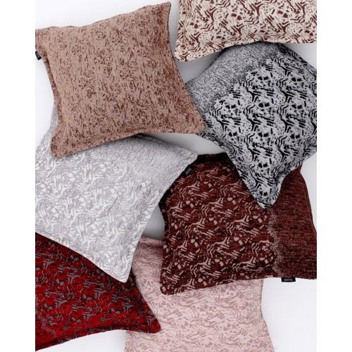 Σενίλ Oxford Διακοσμητική Μαξιλαροθήκη Rox σε 8 Αποχρώσεις 40x40 2cm Ασημί