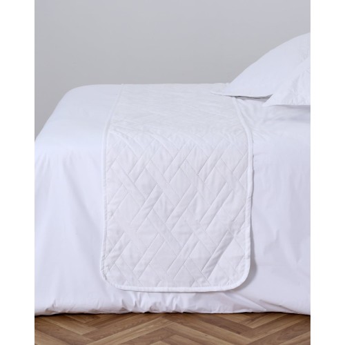 Καπιτονέ Τραβέρσα Κρεβατιού - Τραπεζιού Nomas Τραβέρσα | 50x180cm Άσπρο