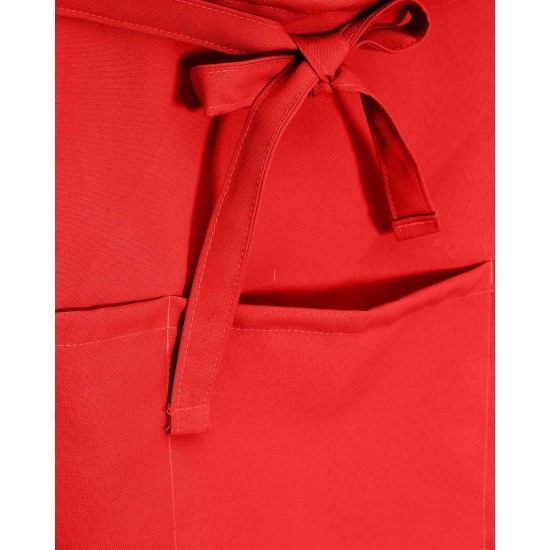 Αλέκιαστη Ποδιά Μέσης Κοντή Σερβιτόρων Monaco σε 11 Αποχρώσεις Μέσης (35x55cm) Κόκκινο