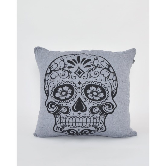 Διακοσμητική Μαξιλαροθήκη The Skull σε 4 Αποχρώσεις 60x60cm Μπλε Διακοσμητική Μαξιλαροθήκη The Skull σε 4 Αποχρώσεις 60x60cm Μπλε