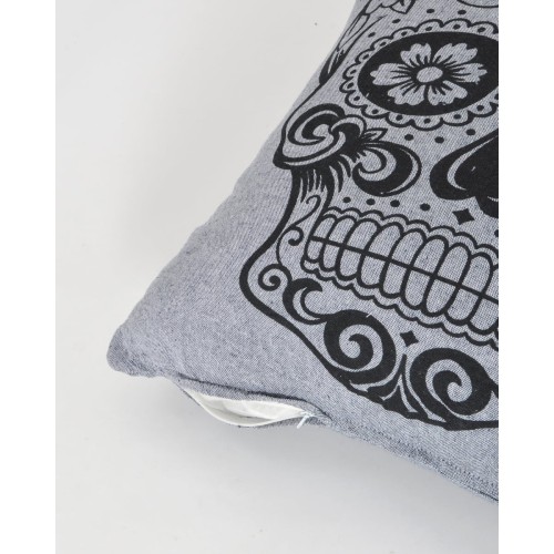 Διακοσμητική Μαξιλαροθήκη The Skull σε 4 Αποχρώσεις 60x60cm Μπλε