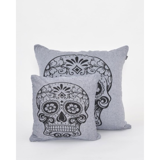 Διακοσμητική Μαξιλαροθήκη The Skull σε 4 Αποχρώσεις 60x60cm Μπλε Διακοσμητική Μαξιλαροθήκη The Skull σε 4 Αποχρώσεις 60x60cm Μπλε