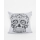 Διακοσμητική Μαξιλαροθήκη The Skull σε 4 Αποχρώσεις 40x40cm Γκρι απαλό