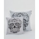 Διακοσμητική Μαξιλαροθήκη The Skull σε 4 Αποχρώσεις 40x40cm Γκρι απαλό