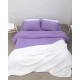 Μακό Βαμβακερό Πανωσέντονο Finejersey Art σε 6 Αποχρώσεις Μονή (165x260cm) Λιλά