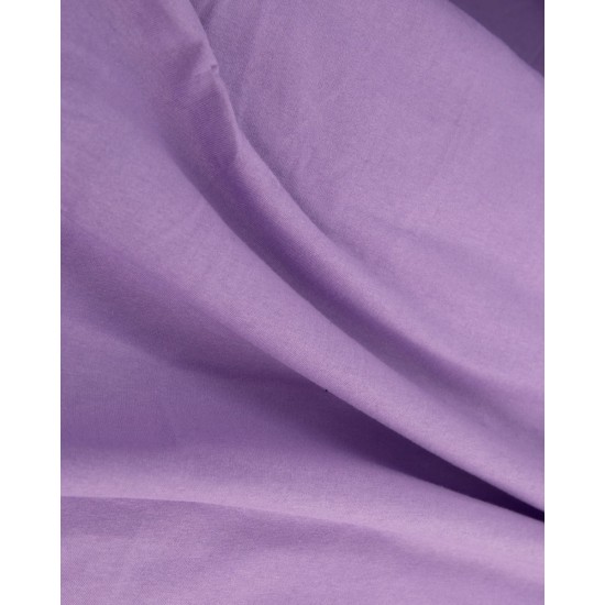 Μακό Βαμβακερό Πανωσέντονο Finejersey Art σε 6 Αποχρώσεις Μονή (165x260cm) Λιλά