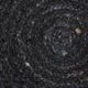 Ψάθα Μαύρο Πλεκτό Οικολογικό Στρογγυλό Χαλί Γιούτας Dark Διάμετρος 150cm Μαύρο