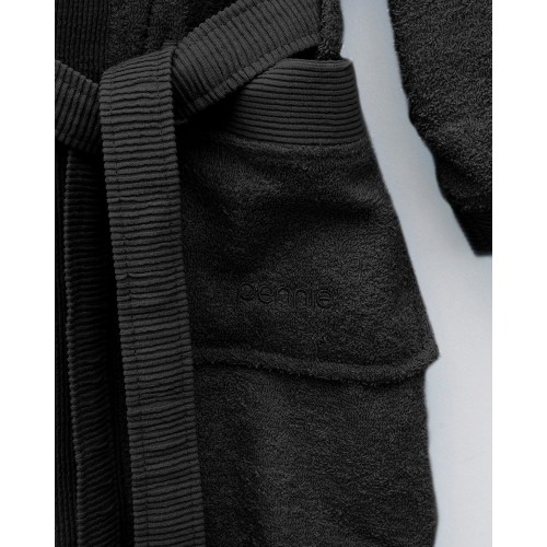 Βαμβακερό Πετσετέ Μονόχρωμο Μπουρνούζι με Κουκούλα Adore Large Μαύρο Βαμβακερό Πετσετέ Μονόχρωμο Μπουρνούζι με Κουκούλα Adore Large Μαύρο