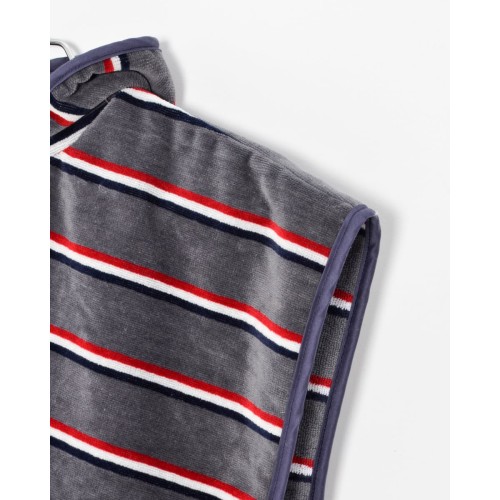 Βαμβακερό Βελουτέ Ζακάρ Παιδικό Πόντσο Πισίνας Ανθρακί Με Τριπλή Ρίγα Hicky One Size (45x50cm) Μπλε Σκούρο Βαμβακερό Βελουτέ Ζακάρ Παιδικό Πόντσο Πισίνας Ανθρακί Με Τριπλή Ρίγα Hicky One Size (45x50cm) Μπλε Σκούρο