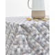 Τραπεζομάντηλο με Διαγώνιο Σχέδιο Banastro σε 2 Αποχρώσεις 6 ατόμων (140x180cm) Γκρι