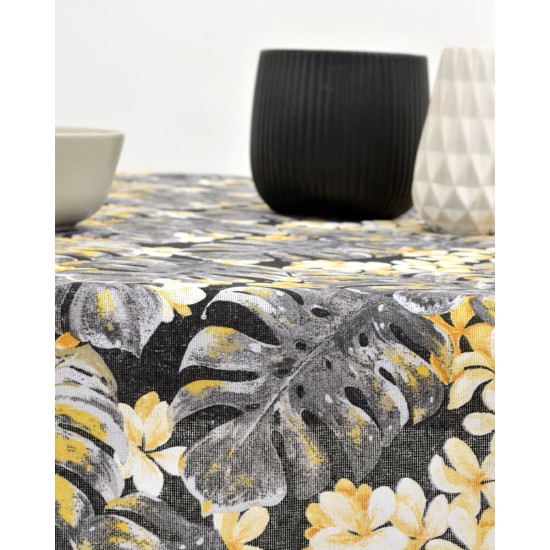 Τραπεζομάντηλο Σχέδιο Φύλλα Filipinas σε 2 Αποχρώσεις 6 ατόμων (140x180cn) Ανθρακί Τραπεζομάντηλο Σχέδιο Φύλλα Filipinas σε 2 Αποχρώσεις 6 ατόμων (140x180cn) Ανθρακί