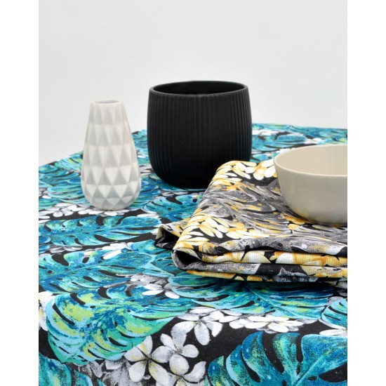 Τραπεζομάντηλο Σχέδιο Φύλλα Filipinas σε 2 Αποχρώσεις 6 ατόμων (140x180cn) Ανθρακί Τραπεζομάντηλο Σχέδιο Φύλλα Filipinas σε 2 Αποχρώσεις 6 ατόμων (140x180cn) Ανθρακί