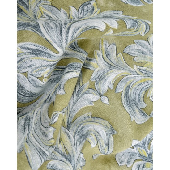 Τραπεζομάντηλο Σχέδιο Φύλλα Prato σε 2 Αποχρώσεις 6 ατόμων (140x180cn) Πράσινο