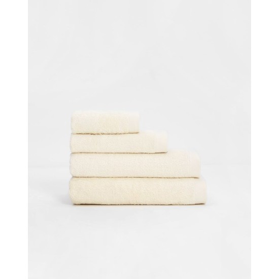 Βαμβακερή Πετσέτα Charlotte Λουτρού | 75x150cm Εκρού
