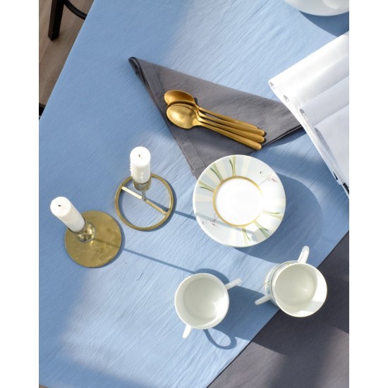 Τραπεzoμάντηλο Stonewashed Luxury σε 7 Αποχρώσεις 16 ατόμων (132x320cm) Μπλε Raf