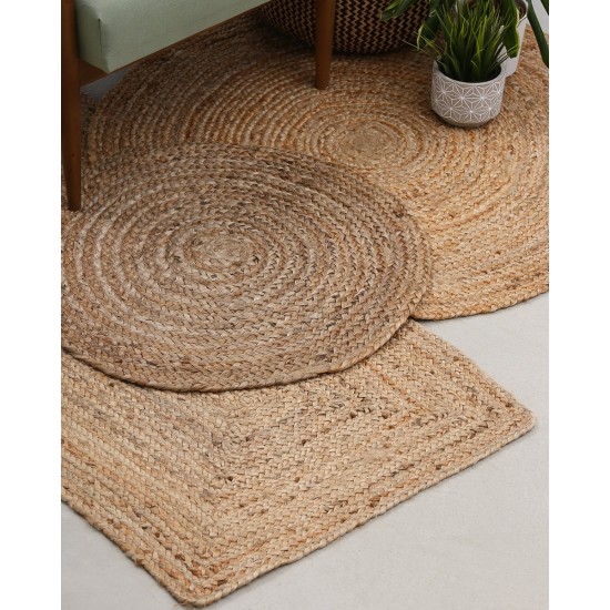 Πλεκτό χαλάκι Trecase 70x160cm Μπεζ Πλεκτό χαλάκι Trecase 70x160cm Μπεζ