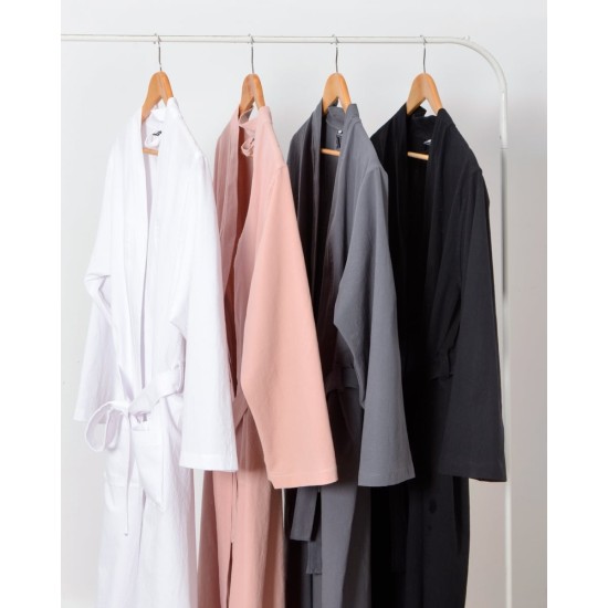 Μονόχρωμη Ρόμπα Stonewashed Luxury σε 7 Αποχρώσεις Small Ανθρακί