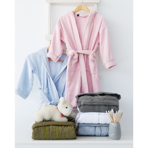 Βρεφικό Μπουρνούζι με Κουκούλα & Ρέλι Yuhu 4-6 ετών Άσπρο