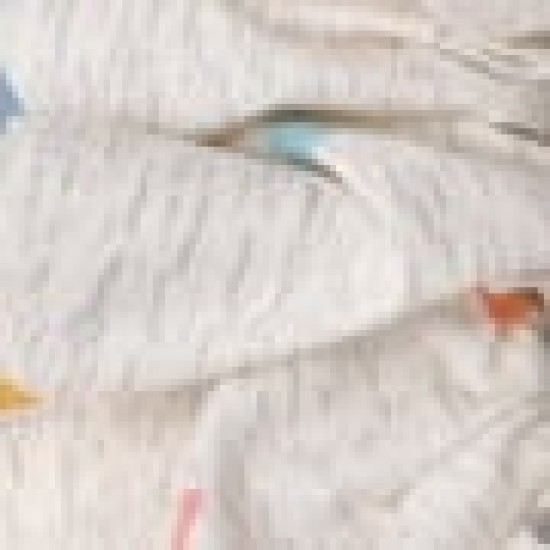 Scrunchies Λαστιχάκι Μαλλιών Triangles With Yellow Κίτρινο