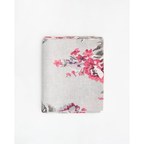 Βαμβακερό Φλοράλ Oxford Ζεύγος Μαξιλαροθήκες Camellia σε 2 Αποχρώσεις 50x70 5cm 50x70 5cm Γκρι