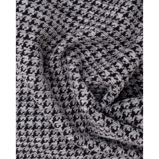 Σενίλ Διακοσμητική Oxford Μαξιλαροθήκη Ramnus σε 4 Αποχρώσεις 30x45 2cm Ανθρακί