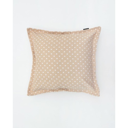 Διακοσμητική Πουά Μαξιλαροθήκη Bullet 40x40cm Μπεζ