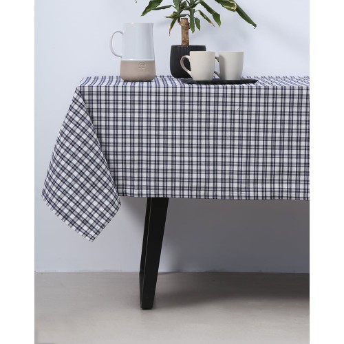 Τραπεζομάντηλο Πτι Καρώ Νηματοβαφή Cabanna 4 ατόμων (135x135cm) Μπλε