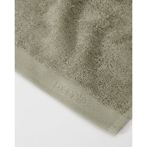 Βαμβακερή Πετσέτα Charlotte Μπάνιου | 65x135cm Χακί